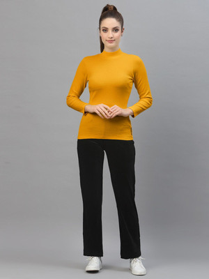 Trendystar Casual Self Design Women Yellow Top
