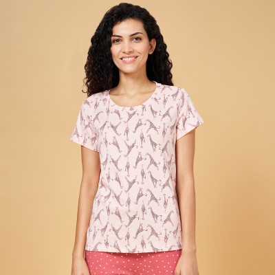 Dreamz by Pantaloons Casual Printed Women Pink Top