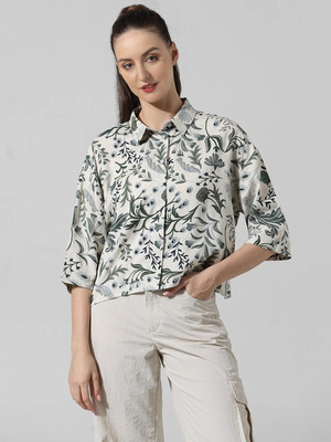 MOXTE Casual Printed Women Multicolor Top