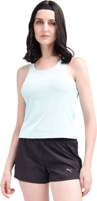 EVELVIE Casual Solid Women Green Top