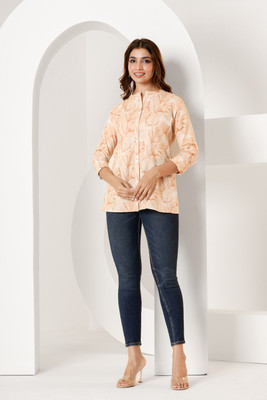Laali Jaipur Casual Printed Women Beige, Brown, White Top