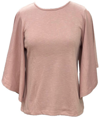SILVER CRESCENT Formal Solid Women Beige Top