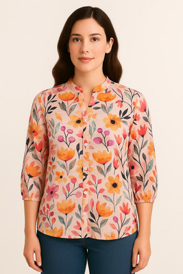 GLENZI Casual Printed Women Multicolor Top