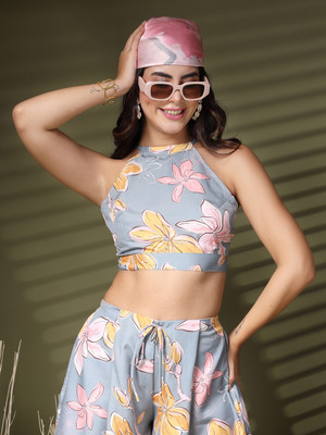 Dressberry Party Checkered Women Multicolor Top