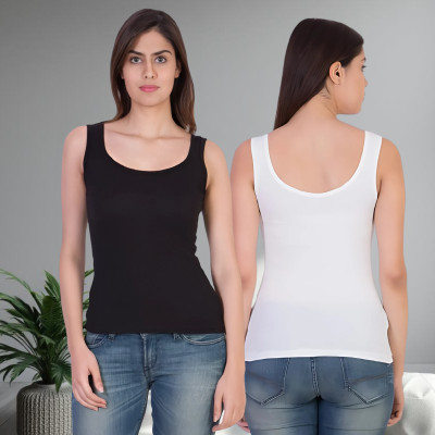 VEERAL Casual Solid Women White Top