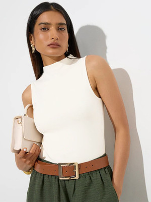 KOTTY Casual Solid Women White Top