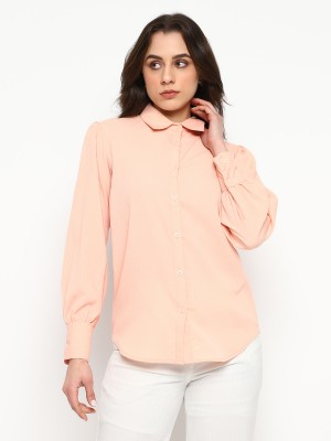 Satrisha Casual Solid Women Pink Top