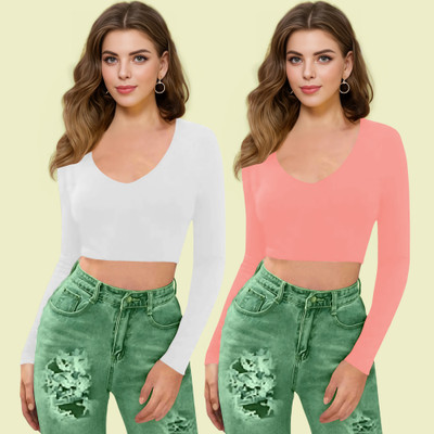 Dream Beauty Fashion Casual Solid Women Pink Top
