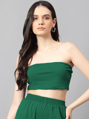 KOTTY Casual Solid Women Green Top