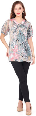 SCC Casual Tie & Dye Women Multicolor Top