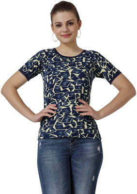 AFFAIR Casual Printed Women Green Top
