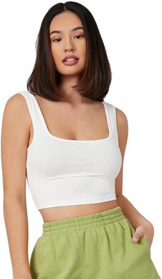 Smileai Fashion Casual Solid Women White Top