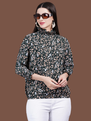 Highlight fashion export Casual Printed Women Multicolor Top