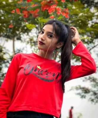 karan gupta Casual Printed Women Red Top