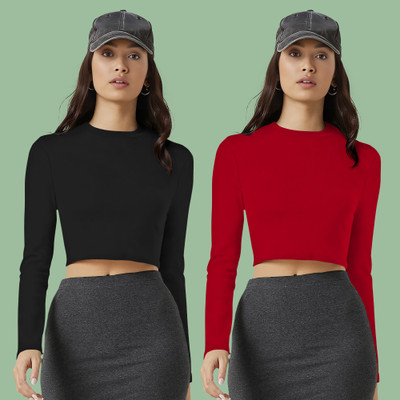 Dream Beauty Fashion Casual Solid Women Red Top