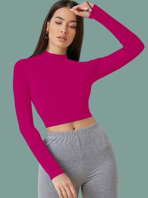 Dream Beauty Fashion Casual Solid Women Pink Top