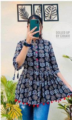 PaliwalArts Casual Printed Women Multicolor Top