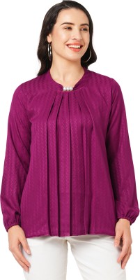 GO.4.IT Casual Solid Women Pink Top