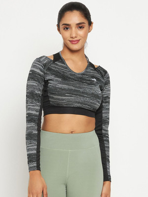 TVASTRA Casual Solid Women Grey Top