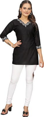 jeqson Formal Embroidered Women Multicolor Top