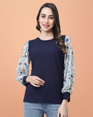 HASMI TRENDZ Casual Solid Women Multicolor Top