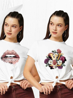 GEETU LOOKS Casual Printed Women Multicolor Top