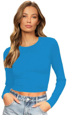jovo Party Self Design Women Light Blue Top