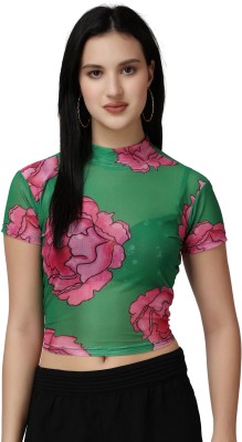 POPWINGS Casual Printed Women Pink Top