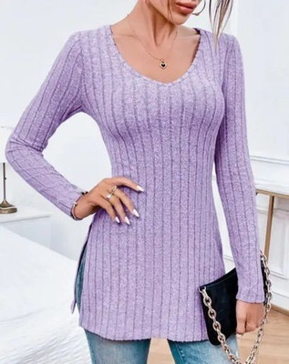 Sovi fashion Casual Solid Women Purple Top