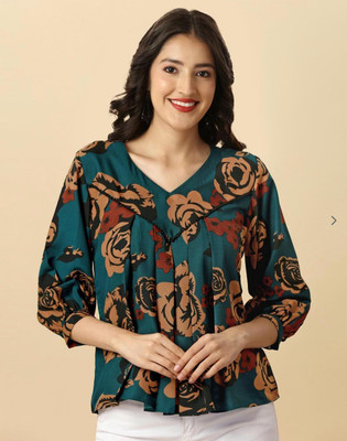 BBCON Casual Printed Women Multicolor Top