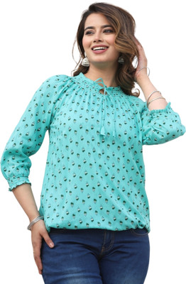VSUNDRA Party Embroidered Women Purple Top