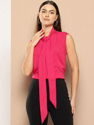 her by invictus Casual Solid Women Pink Top