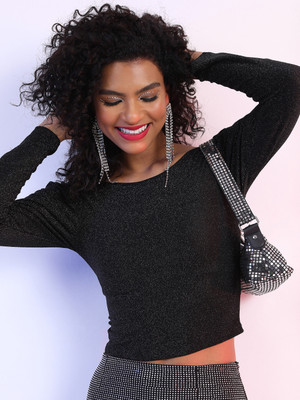 Tokyo Talkies Casual Printed Women Black Top