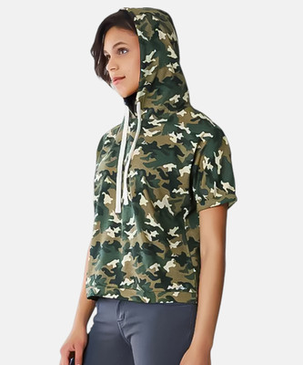 Pina Colada Casual Printed Women Green Top