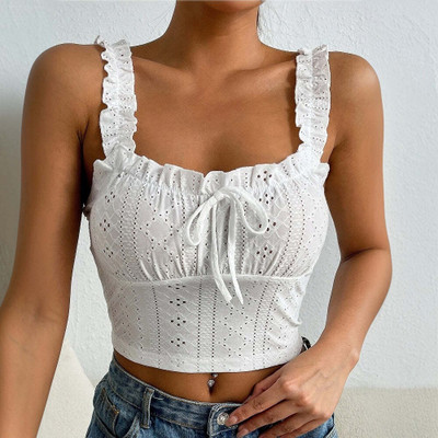 OUTZIDR Casual Solid Women White Top