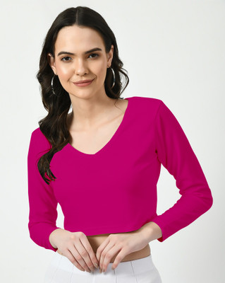 Dream Beauty Fashion Casual Solid Women Pink Top