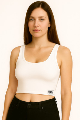 Shyam Hosiery Casual Solid Women White Top