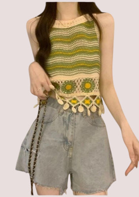 Laxmi Empire Casual Self Design Women Multicolor Top