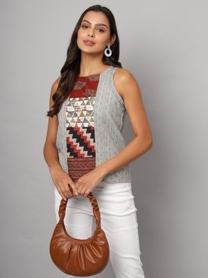 FABRIC FITOOR Casual Printed Women Multicolor Top