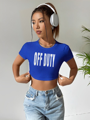 Sollobell Casual Self Design Women Blue Top