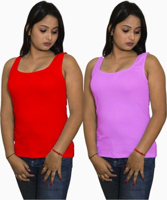 Mr Lier Casual Solid Women Red, Pink Top