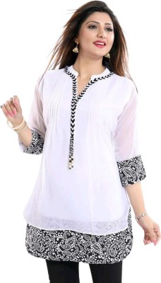 UNITY ENTERPRIZE Casual Lace Women White Top