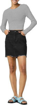 THE BLAZZE Casual Solid Women Grey Top