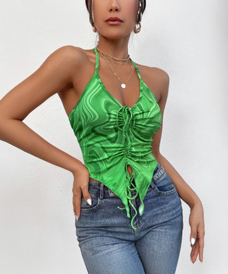 TANDUL Casual Printed Women Green Top