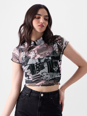 The Souled Store Casual Printed Women Multicolor Top