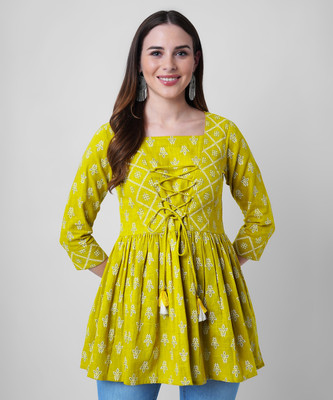 God Bless Casual Printed Women Multicolor Top
