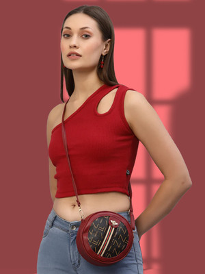 METRONAUT Casual Solid Women Red Top