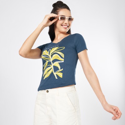 Honey By Pantaloons Casual Printed Women Blue Top