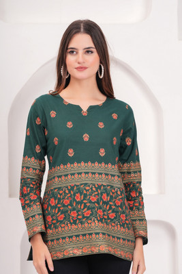 Divine Tatva Casual Printed Women Multicolor Top