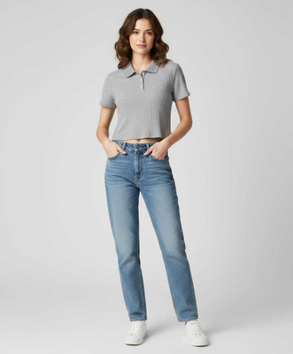 gita fashion Casual Self Design Women Black, White Top